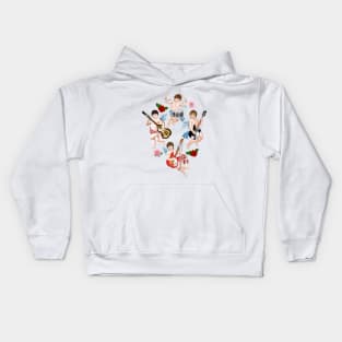 Rock band of cupids Kids Hoodie